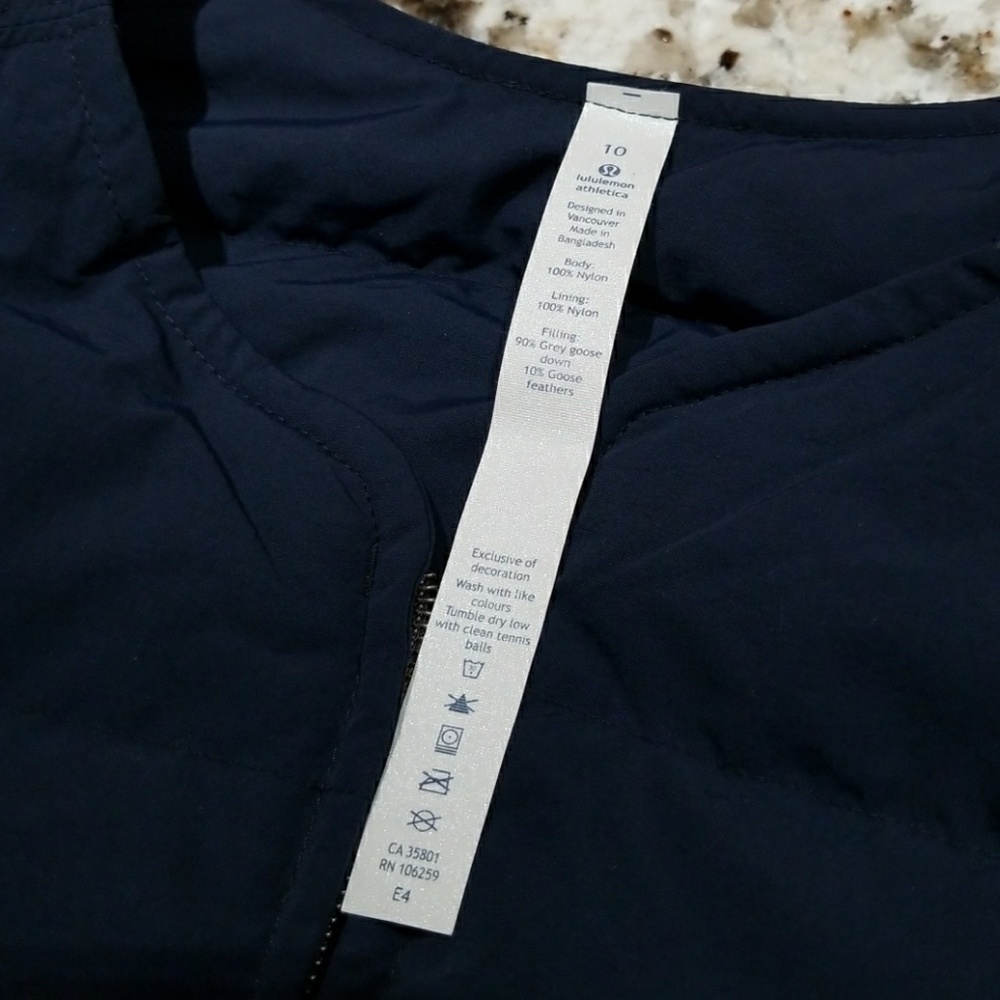 NWT Lululemon, Just Enough Puff Jacket